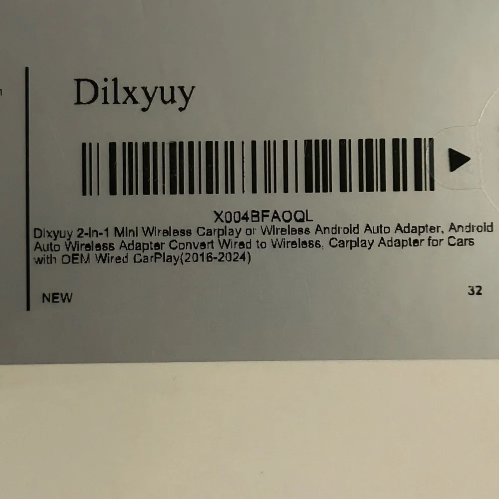 Car Adapter, Wireless Dilxyuy Two in One Mini Wireless Android Auto Adapter